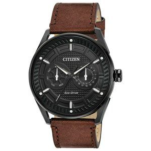 Citizen Dress Watch Eco Drive 42mm Leather Strap